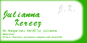 julianna kerecz business card